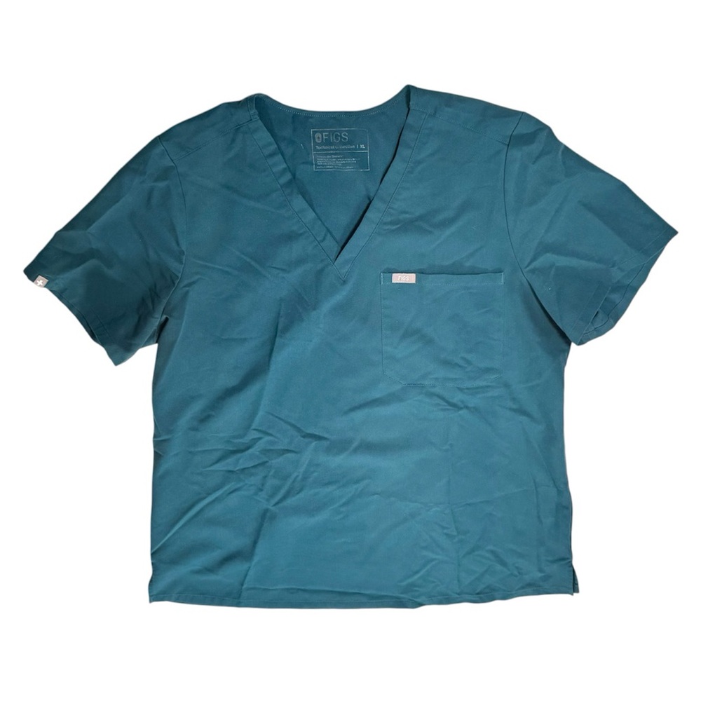 FIGS Catarina One Pocket Scrub Top Size XL Green Women’s FW1000